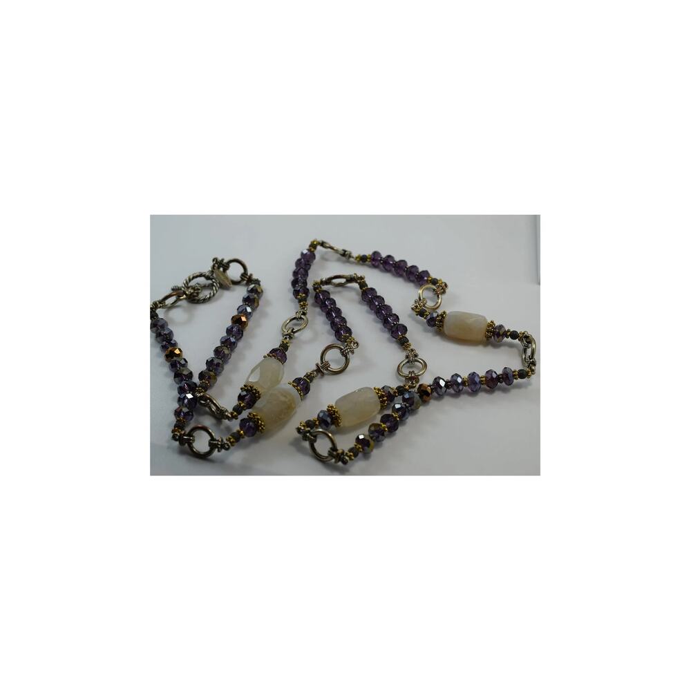 Vintage 1990s Miriam Haskell Sautoir Flapper Statement Necklace